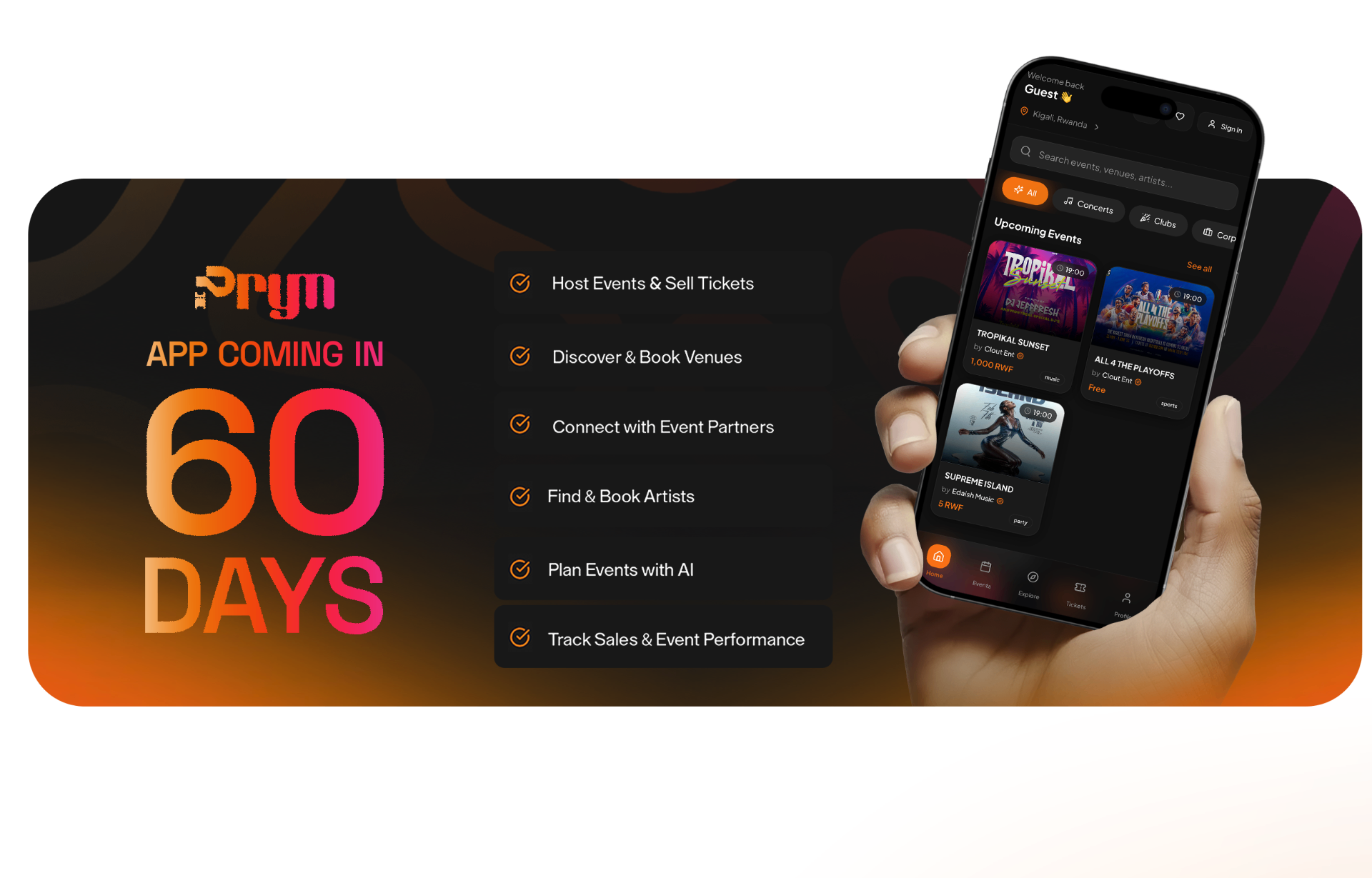 Prym Events – Discover & Host Unforgettable Events